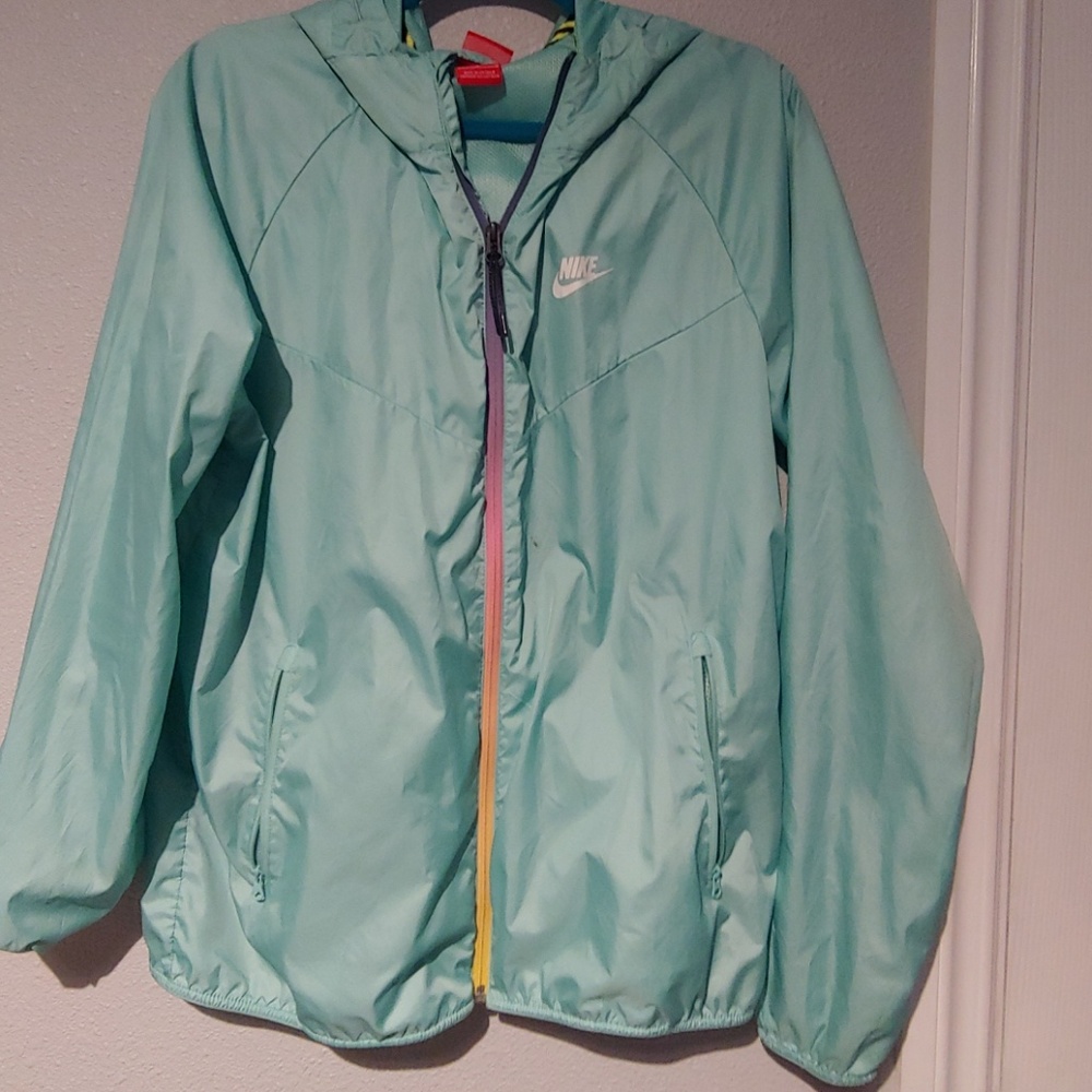 **Nike**    ×Unisex×   ×Teal windbreaker×